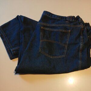 Men's King Size Dark Blue Denim Jeans GUC 50 x 27